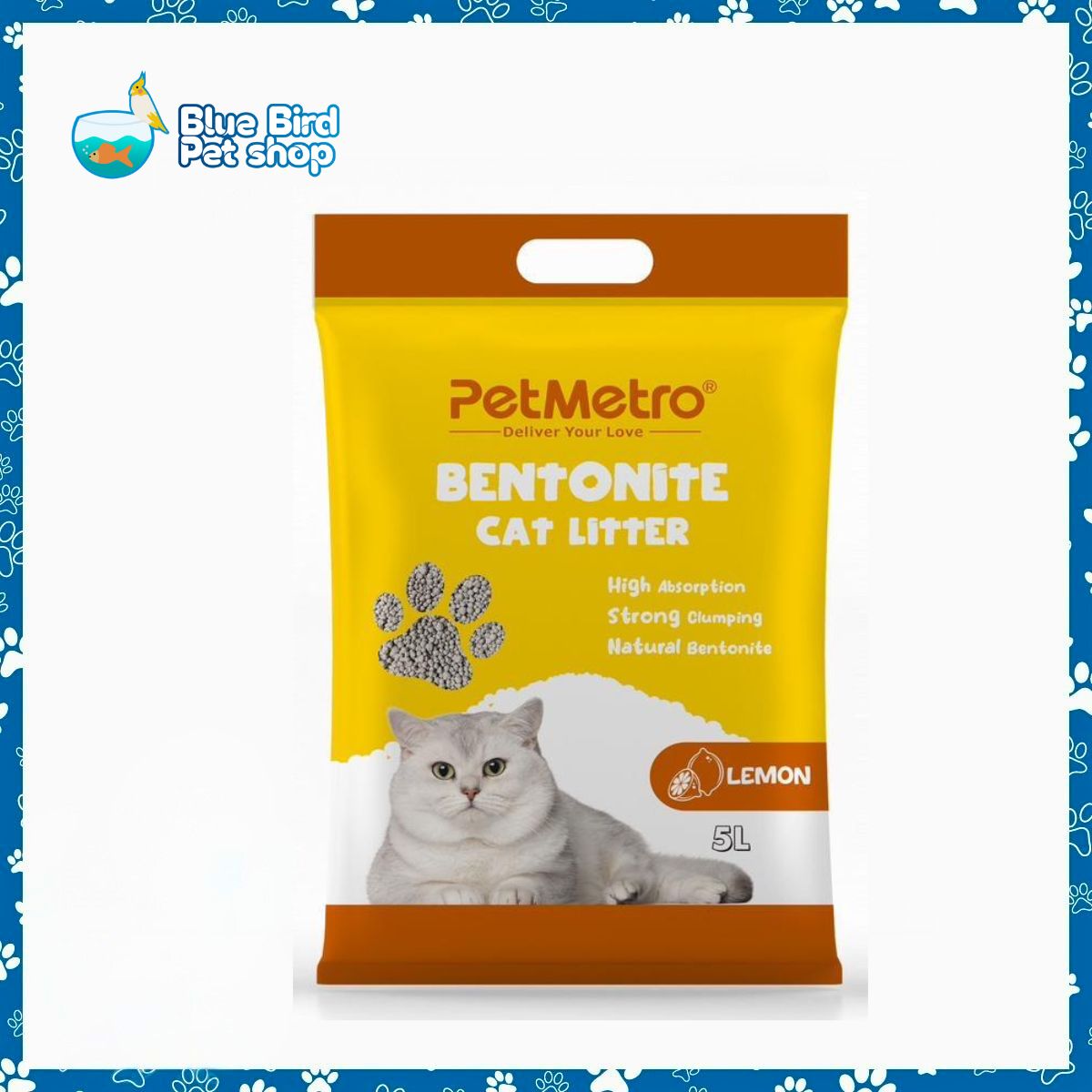 Pet Metro Bentonite Cat Litter Lemon 5L Pet Metro Bentonite Cat Litter Lemon 5L