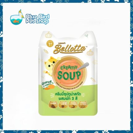 Bellotta Creamy Soup Tuna Extract Mix Tri Colour Veggie 40gm