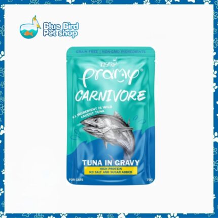 Pramy Carnivore Pouch Tuna in Gravy for All Cats 70gm