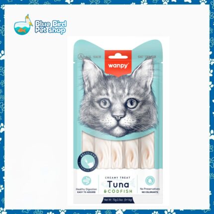 Wanpy Creamy Treat Tuna & Cod Fish 70gm