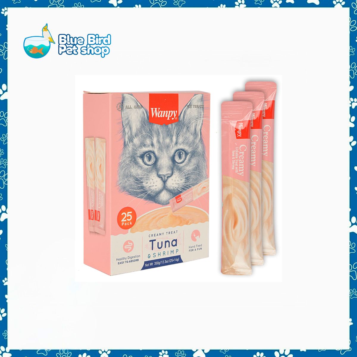 Wanpy Creamy Treat Tuna & Shrimp 25pc Pack Wanpy Creamy Treat Tuna & Shrimp 25pc Pack