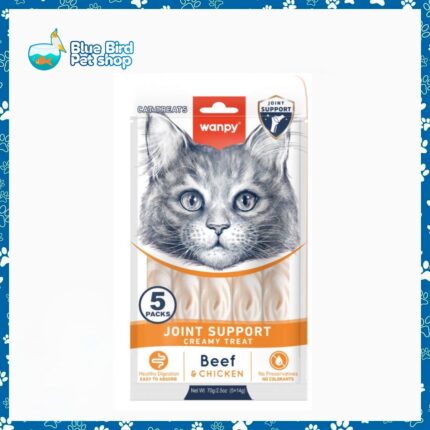 Wanpy Medicated Creamy Cat Treat Joint Support Beef & Chicken 70gm