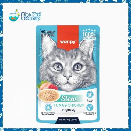 Wanpy Stew in Gravy Pouch Adult Tuna & Chicken 70gm
