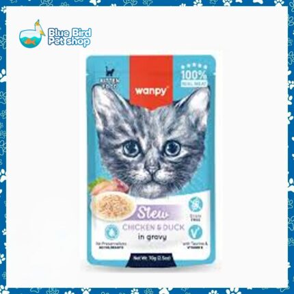 Wanpy Stew in Gravy Pouch Kitten Chicken & Duck 70gm