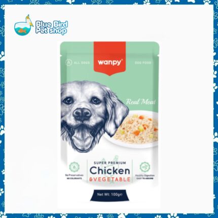 Wanpy Super Premium Dog Food Pouch Chicken & Vegetables 100gm