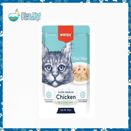 Wanpy Super Premium Pouch Chicken & Cod Fish 85gm