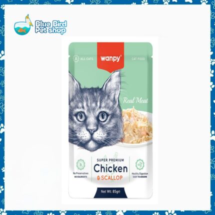 Wanpy Super Premium Pouch Chicken & Scallop 85gm