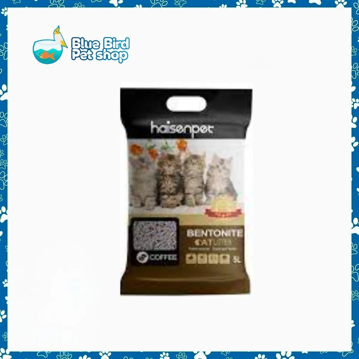 Haisenpet Bentonite Cat Litter Coffee 5L (1) Haisenpet Bentonite Cat Litter Coffee 5L (1)