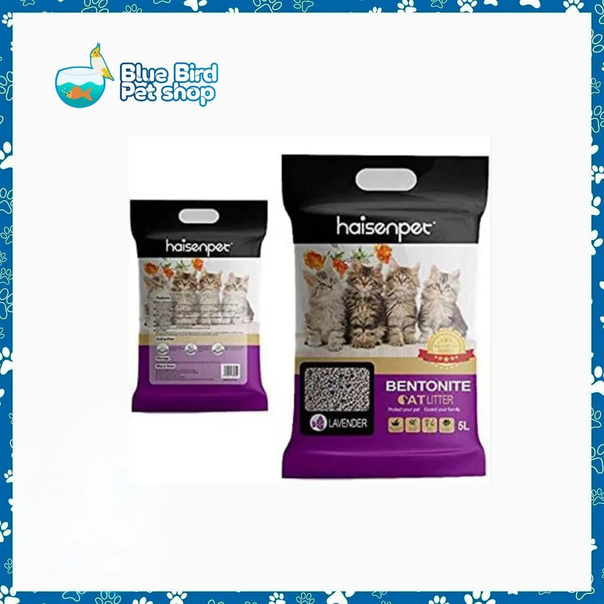 Haisenpet Bentonite Cat Litter Lavender 5L (1) Haisenpet Bentonite Cat Litter Lavender 5L (1)