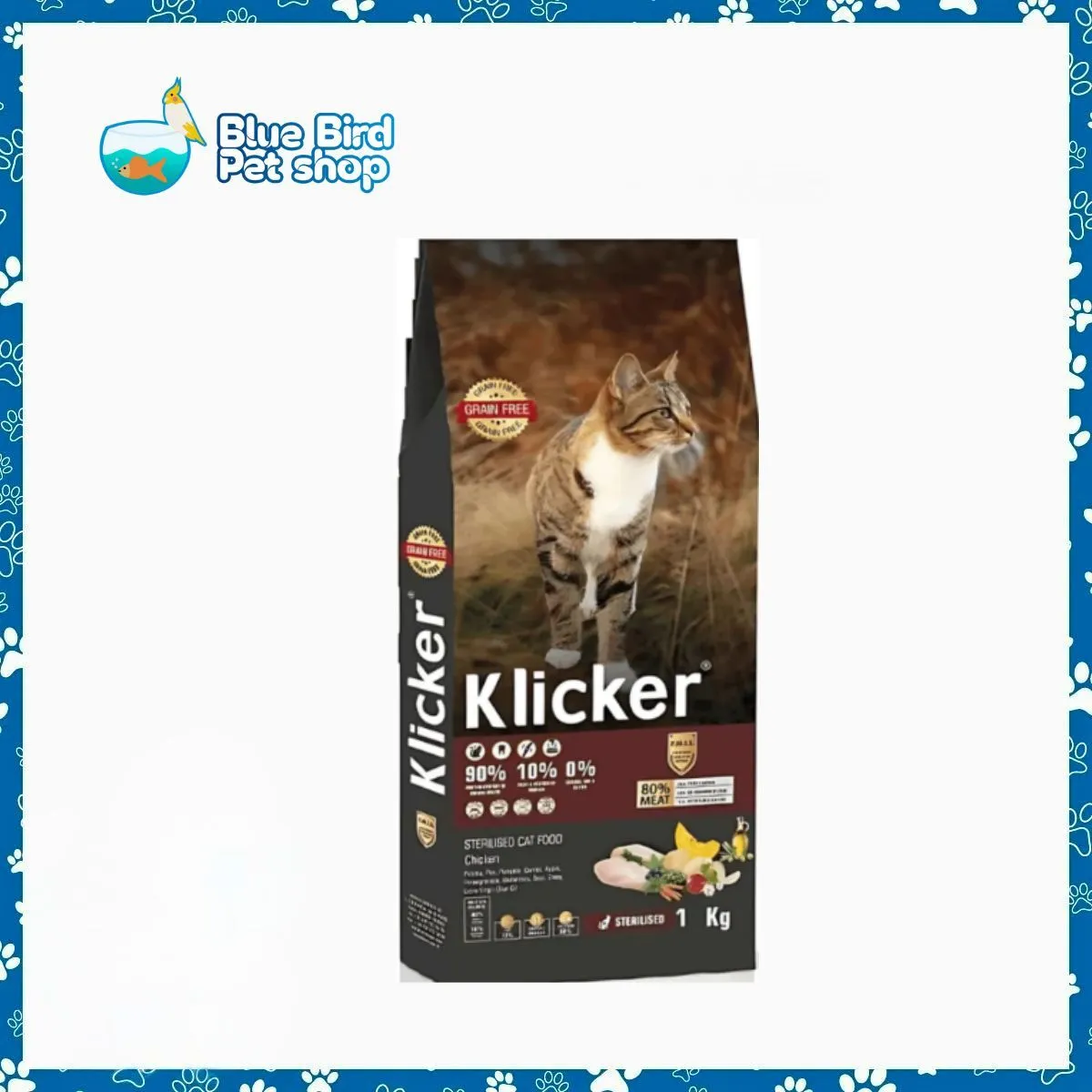 Klicker Grain Free Super Premium Kitten Chicken 1 KG Klicker Grain Free Super Premium Kitten Chicken 1 KG