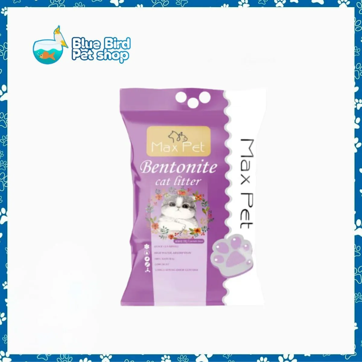 MaxPet Bentonite Cat Litter Lavender 10L MaxPet Bentonite Cat Litter Lavender 10L