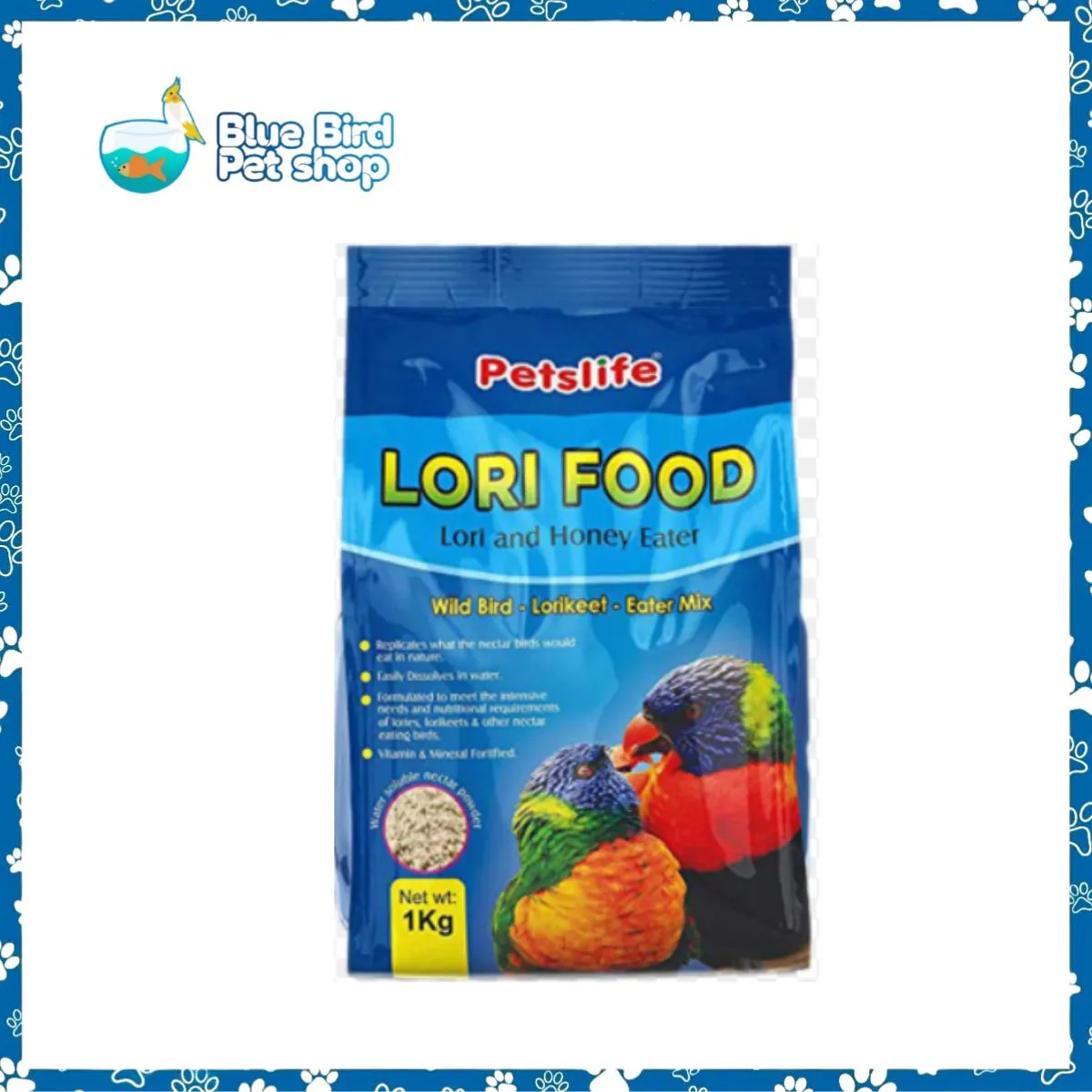 Petslife Lori Food Honey Eater 1KG Petslife Lori Food Honey Eater 1KG