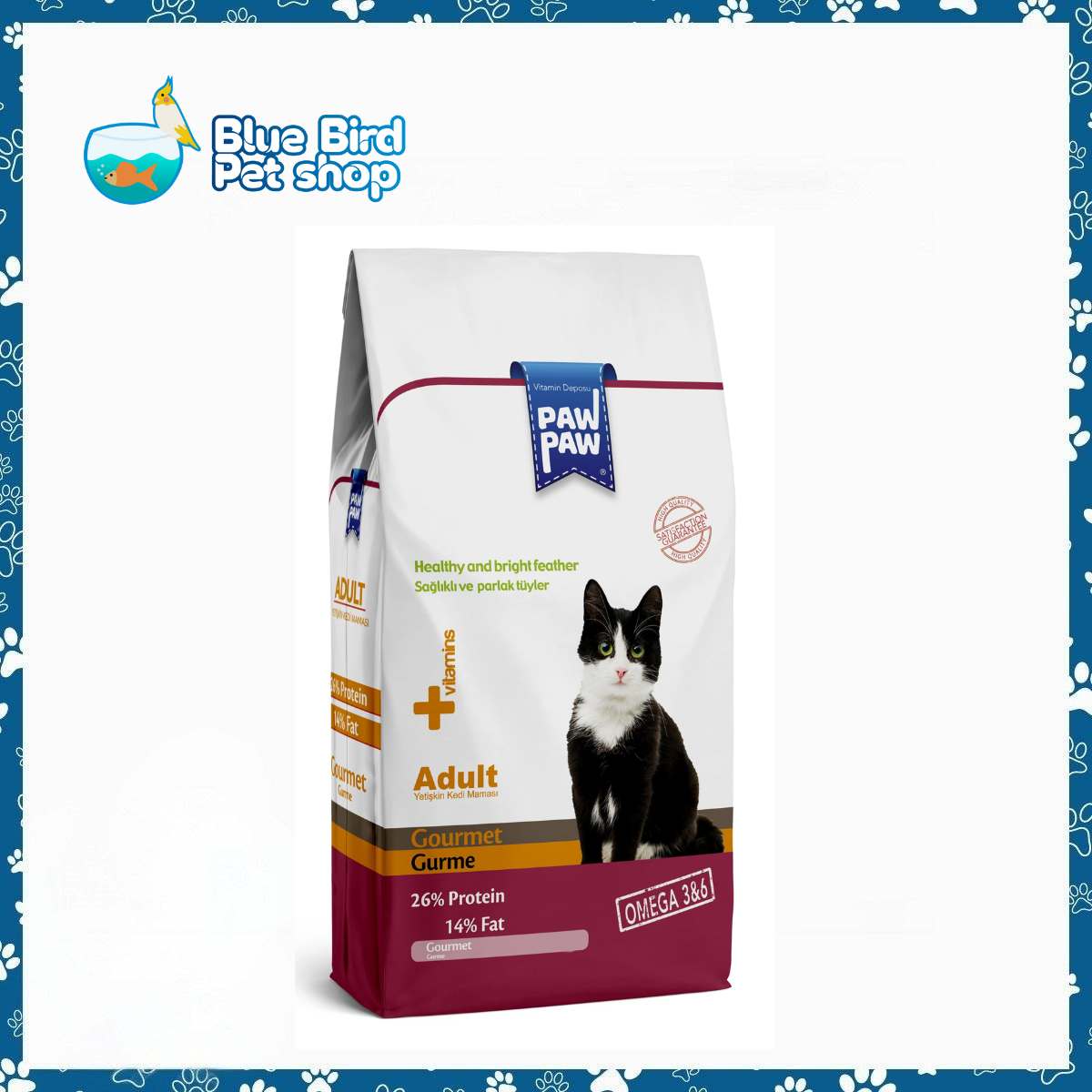Paw Paw Adult Dry Cat Food Chicken 500gm Paw Paw Adult Dry Cat Food Chicken 500gm