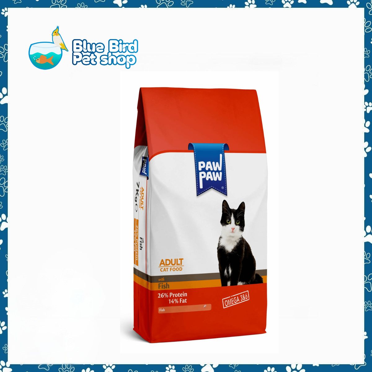 Paw Paw Adult Dry Cat Food Fish 1KG Paw Paw Adult Dry Cat Food Fish 1KG