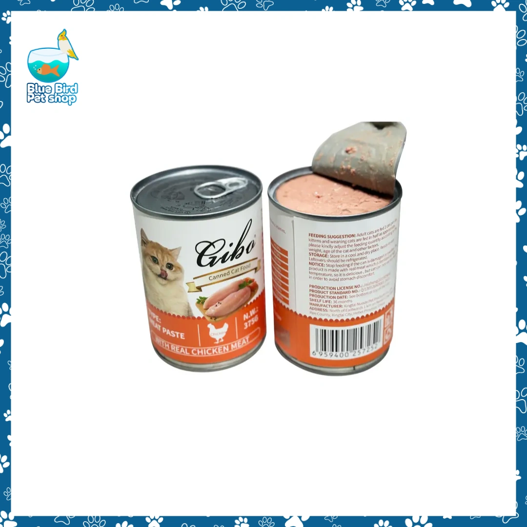 GIBO Cat Canned Food Chicken 375g Meat Paste GIBO Cat Canned Food Chicken 375g meat paste wet cat food