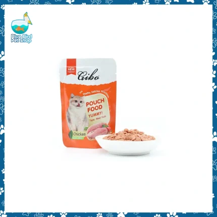 GIBO Cat Pouch Chicken 85g meat paste wet cat food pouch pack