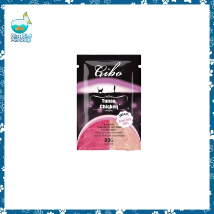 Gibo Grain Free Adult Cat Pouch Chicken and Tuna 80g wet cat food Bangladesh