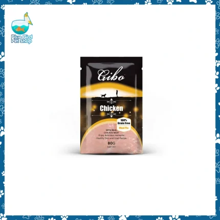 Gibo kitten wet cat food chicken flavor 80g pouch premium kitten nutrition soft food