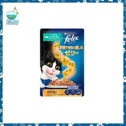 Purina Felix Adult Tuna and Spinach With Jelly 85g wet cat food pouch