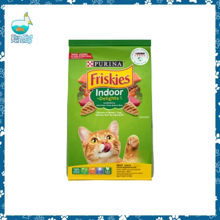 Purina Friskies Indoor Delights Adult Cat Food Salmon Tuna Chicken Beef Vegetables 1Kg pack at Blue Bird Petshop Bashundhara