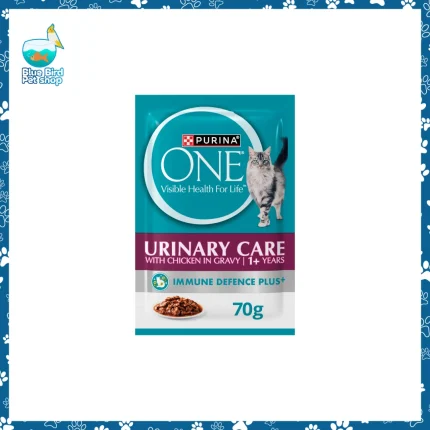 Purina ONE Urinary Care Adult Chicken in Gravy 85g wet cat food pouch for urinary health support available at Blue Bird Petshop Bashundhara