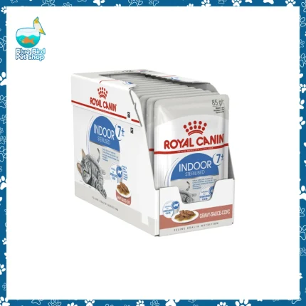 Royal Canin Adult Pouch Indoor Sterilised in Gravy 85g wet cat food pouch for indoor sterilised cats