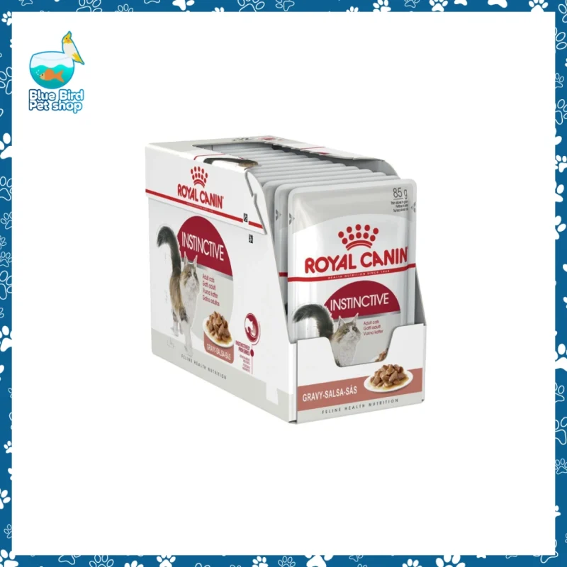 Royal Canin Adult Instinctive in Gravy 85g wet cat food pouch at Blue Bird Petshop Bashundhara