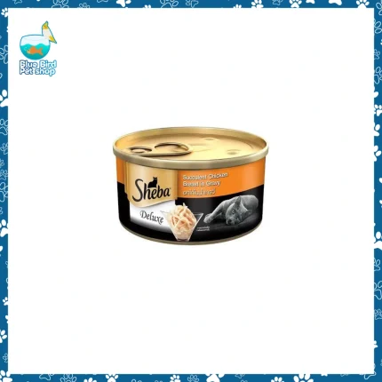 Sheba Deluxe Chicken Breast In Gravy 85g premium wet cat food can for adult cats