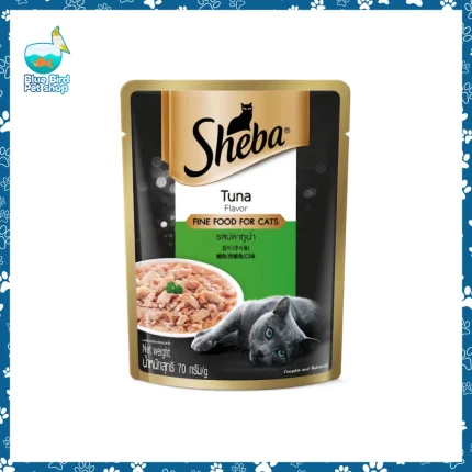 Sheba Pouch Tuna Adult Cat Wet Food 70g available at Blue Bird Petshop Bashundhara