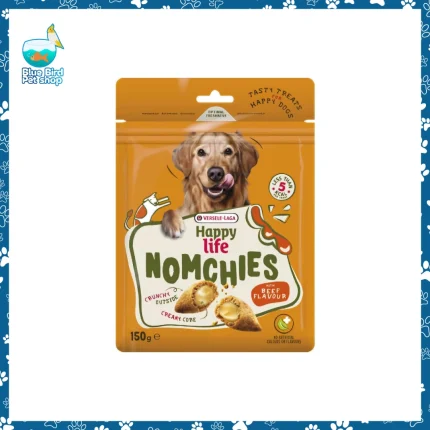 Versele-Laga Happy Life Nomchies Beef Dog Treat pack for dogs available at Blue Bird Pet Shop Bashundhara Bangladesh