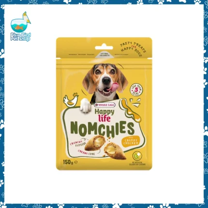 Versele-Laga Happy Life Nomchies Crispy Chicken Dog Treat pack available at Blue Bird Petshop Bashundhara