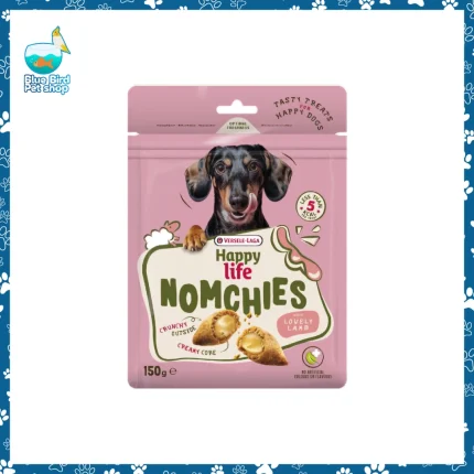 Versele-Laga Happy Life Nomchies Lovely Lamb Dog Treat packet for dogs available at Blue Bird Petshop Bashundhara