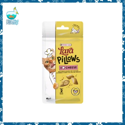 Versele-Laga Lara Pillows With Cheese crunchy cat treat with creamy cheese filling pack for cats