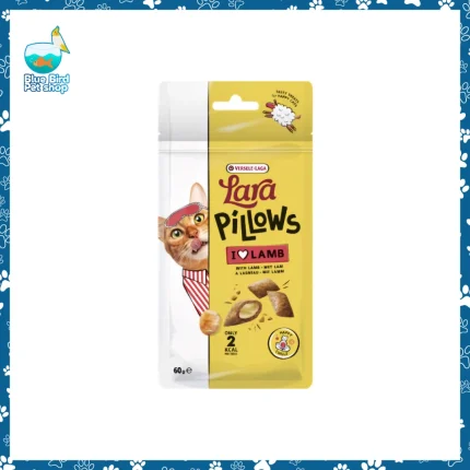 Lara Pillows With Lamb flavored crunchy cat treat for cats available at Blue Bird Petshop Bashundhara