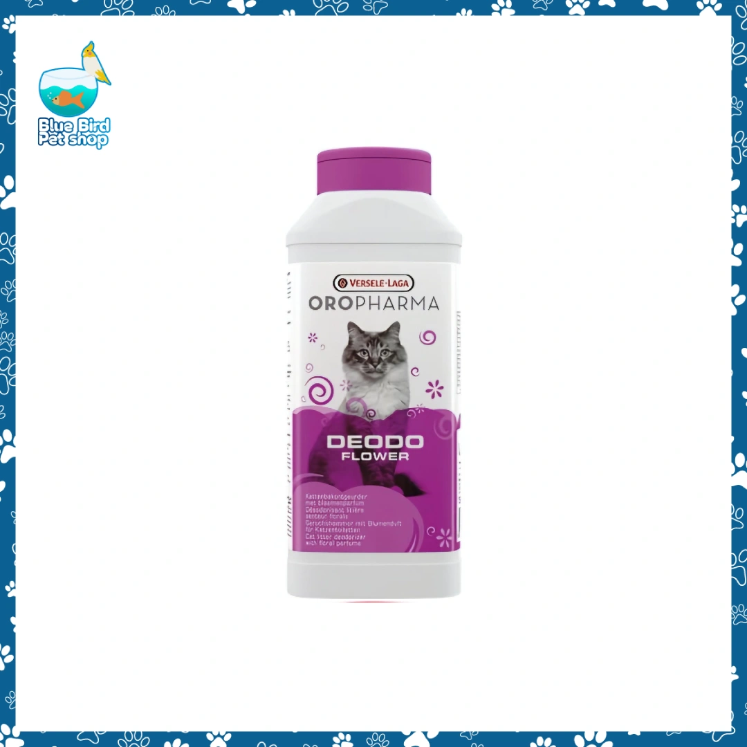 Oropharma Deodo Flower Cat Litter Freshener – Long Lasting Odor Control | Blue Bird Petshop Oropharma Deodo Flower cat litter freshener bottle for odor control at Blue Bird Petshop Bashundhara