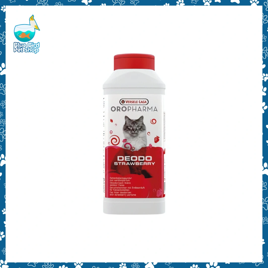 Oropharma Deodo Strawberry Cat Litter Freshener for Cats in Bangladesh Oropharma Deodo Strawberry Cat Litter Freshener container for controlling bad odor in cat litter boxes at Blue Bird Petshop Bashundhara