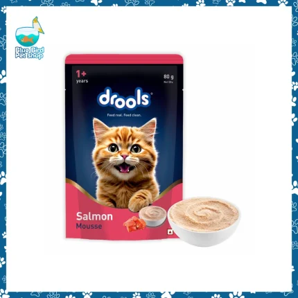 Drools Salmon Mousse cat food 80g creamy wet food for adult cats at Blue Bird Pet Shop Bangladesh
